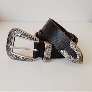 Urban Outfitters Ecote Metal-Tipped Leather Belt